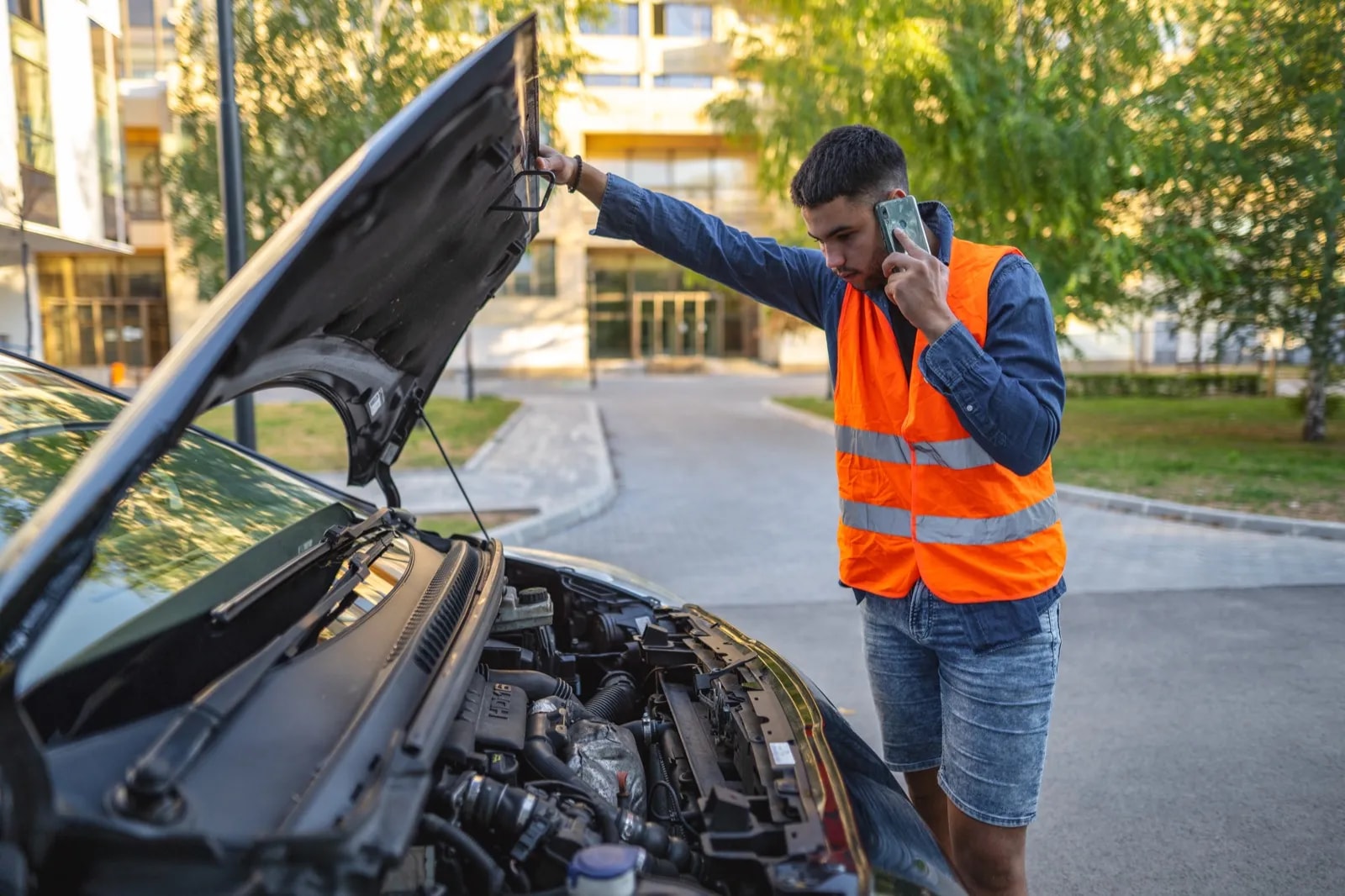 Car service using a secondary phone number